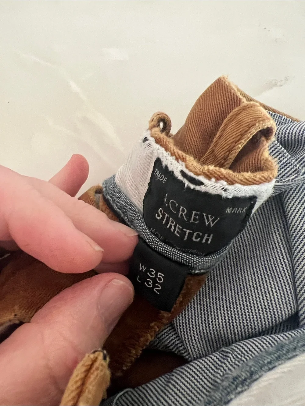 J. Crew Men's Chinos in Rust Brown
